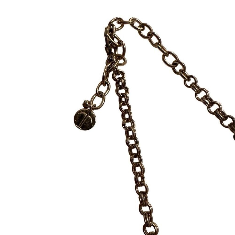 Talbots Pink With Crystal Statement Necklace - image 5